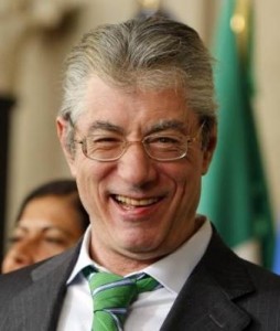 Umberto Bossi di Lega Nord Padania