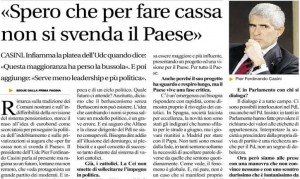 Casini al Riformista