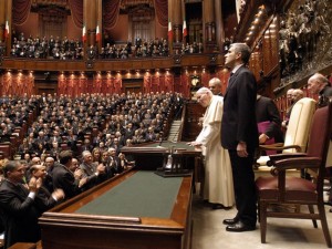 Visita Giovanni Paolo II al Parlamento